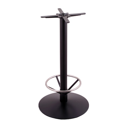 Holland Bar Stool Co 214-22 Black Table Base, Footring 214-2242BWFTRG
